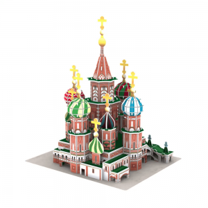 Najbolje prodajan izdelek Svetovno znana zgradba Katedrala svetega Vasilija 3D Puzzle A0118