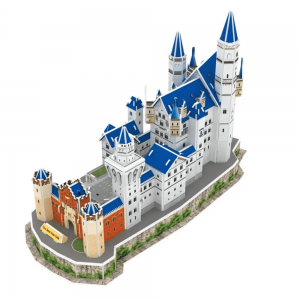 أحجية ثلاثية الأبعاد ألمانيا قلعة نويشفانشتاين المعمارية الشهيرة المصنوعة يدويًا لعبة تعليمية ذاتية الصنع A0120