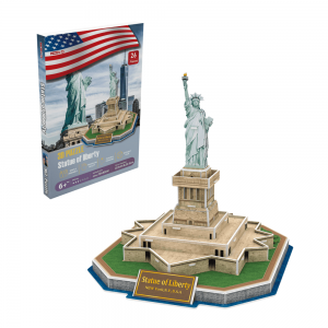 3D Puzzle Statue of Liberty kilalao fanabeazana ho an'ny ankizy Architecture malaza eran-tany A0125
