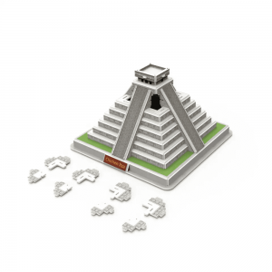 Gör-det-själv-dekoration Hantverkssats 3D-pussel Maya Pyramid världsberömd arkitektur Anpassa förpackning A0127