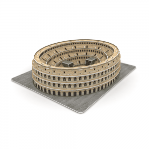 3D Puzla Ludilo 3D Manfarita Eduka Ludilo por Infanoj Mondfama Arkitekturo La Koloseo A0406