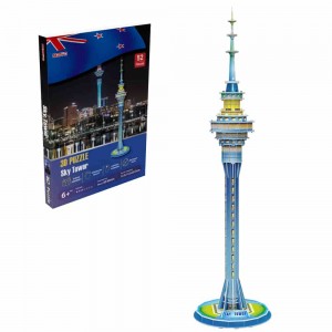 World Famous Architecture Series 3D modellen DIY Toys foar Kids Sky Tower Bern Novelty Toys A0113