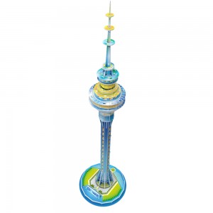 Maailmankuulut arkkitehtuurisarjat 3D-mallit Tee-se-itse-lelut lapsille Sky Tower Lasten uutuuslelut A0113