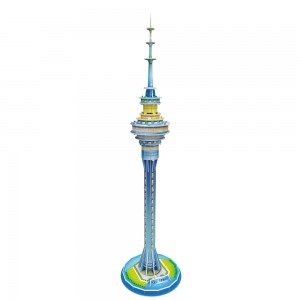 Models 3D de la sèrie d'arquitectura de fama mundial Joguines de bricolatge per a nens Sky Tower Joguines de novetats per a nens A0113