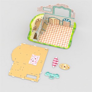 Creative Play 3D Puzzle Model Domek dla lalek i zestaw do zabawy w jednym – C0302