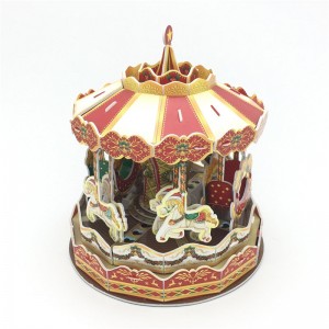 I-Holiday DIY Gift 3D Puzzle Carrousel - C0701M