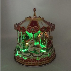 Holiday DIY Gift 3D adojuru Carrousel C0802L