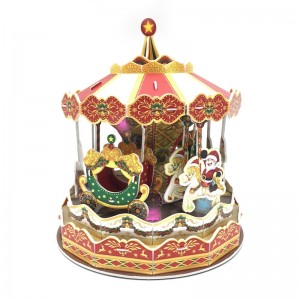 I-Holiday DIY Gift 3D Puzzle Carrousel - C0701M