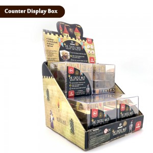 Сертыфікаваная ISO друкарская фабрыка на заказ Dieline Artwork Counter Display Box CDU – DB006
