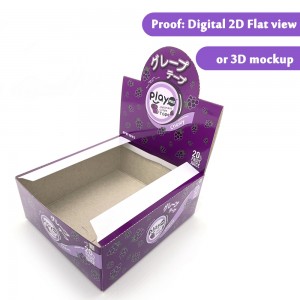 Pag-imprinta sa Pabrika nga Wholesale Custom White Board Display Boxes alang sa Candy - DB009