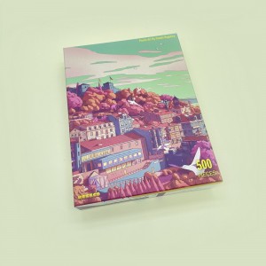 Gambar Kustom Poster Bonus Penuh Warna Diproduksi dari Bahan Berkualitas Premium 1000 Potongan Jigsaw Puzzle – JS1000-1