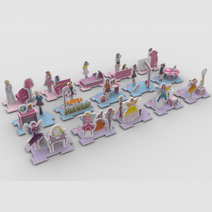 Conjunto de presentes promocionais de doces Brinquedos colecionáveis ​​Brinquedos promocionais 3D quebra-cabeça Animal P0215