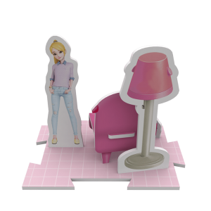 Candy Promotional Gift Meclîsa Toy Pêlîstokên Berhevkirî Diyariyên danasînê 3D Puzzle Animal P0215