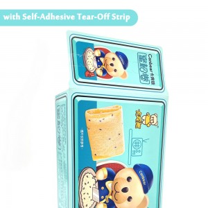 Kotak Pembungkusan Adat pikeun Confectionery sareng Self-Adhesive Tear-Off Strip - PB006