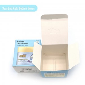Tuck End Snap Lock Bottom Packaging Box for Cosmetics or Skin Care PB013