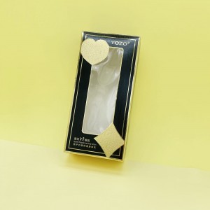 Custom Shapes & Sizes Tuck End With Hanging Tab Packaging Boxes with Front Window PB027