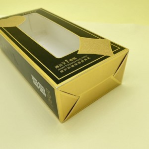 Formes et tailles personnalisées Tuck End avec boîtes d'emballage à languette suspendue avec fenêtre avant PB027