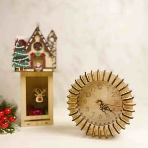 Creative DIY Clock Ideas For Home, Simple Wooden Works of Art DIY Wooden Clock 3D Puzzle SZ-13