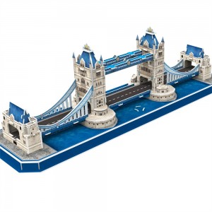 3D басқатырғыштар фабрикасы әлемге әйгілі архитектуралық үлгі Лондон Tower Bridge A0117