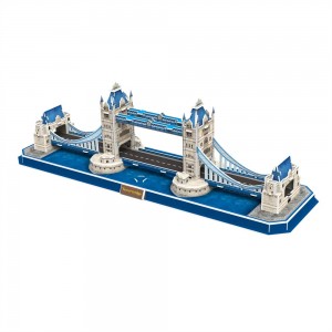 3D पजल कारखाना विश्व प्रसिद्ध वास्तुकला मोडेल लन्डन टावर ब्रिज A0117