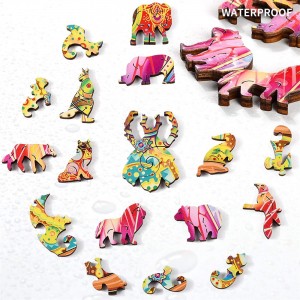 Hot Selling Toy Uniek gevormde houten puzzel voor volwassenen en kinderen Versier mechanische insecten W1004