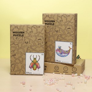 Puzzle din lemn Formă unică Cel mai bun cadou pentru adulți și copii W1011 Robot de colecție de jocuri de familie
