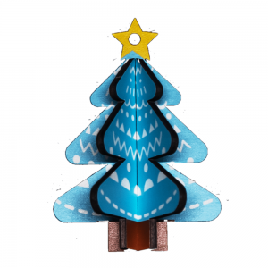 Предиван додатак вашим празничним декорацијама Ласерско сечено УВ штампање Дрвене украсе за божићно дрвце ВБ022