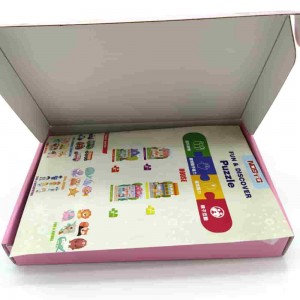BSCI Printing Factory Suppliers Sweet House legkaarte vir kleuters om in te kleur en te speel karton bonkige legkaart JB-2