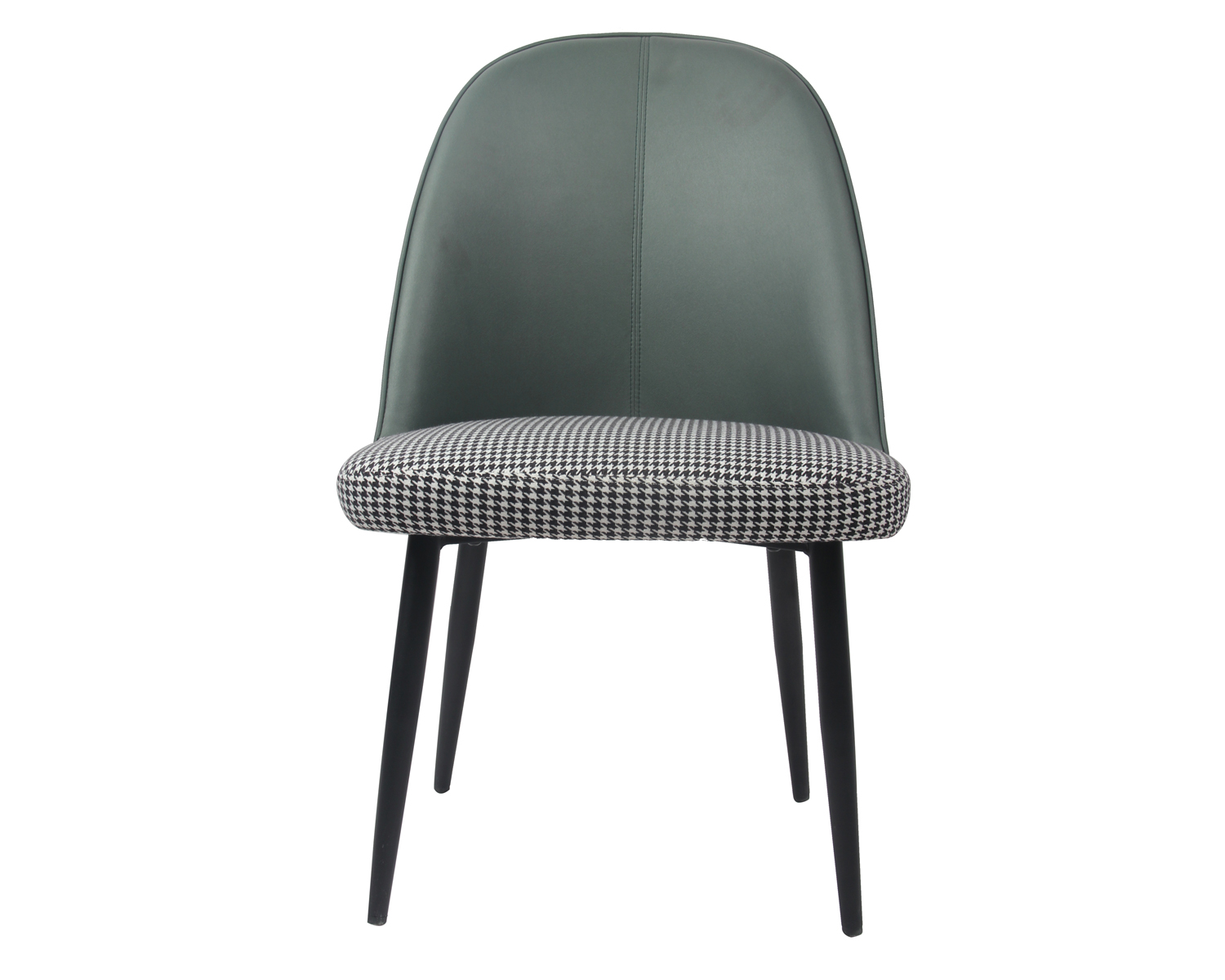 HomSof Dining Chair kunye PU Leather Metal Imilenze Featured Umfanekiso