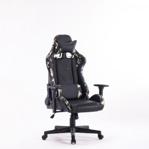Silla de juego de camuflaje, sillas ergonómicas para juegos de ordenador, estilo que compite con