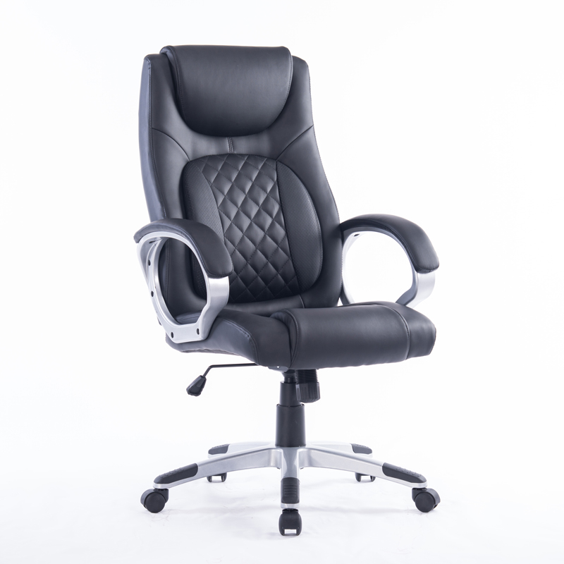Executive-Office-Chair-with-High-Back,-Durable-and-Stable,-Height-Adjustable,-Ergonomic,-Black