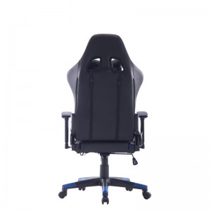 Kuwala kwa LED, Ergonomic Design Reclining Swivel Chair, Adjustable Armrest PU Leather High Back Office PC Mpando.