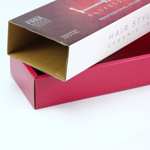 समर हॅट पॅकेजिंगसाठी ब्रँड डिझाइन प्रिंटेड कोरुगेटेड मेलर बॉक्स