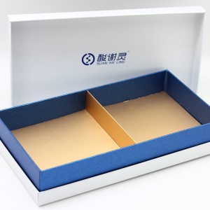 Tutup jeung Base 3 Potongan Adat Paper Hadiah Box C1S Selapkeun