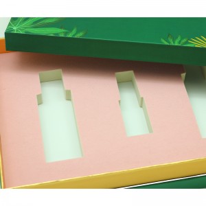 קופסת נייר מותאמת אישית של מכסה צירים CMYK Flip Lip Lip