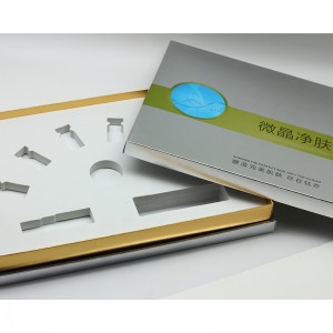 UV poťahová kartónová papierová baliaca škatuľa prispôsobená EVA vložka