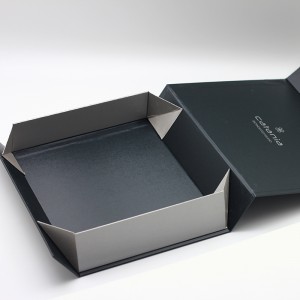 Bio-afbreekbare silwer foelie warm stempel papier opvoubare boks