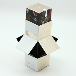 Kreativ design C1S vikbar kartonglåda med tryckt fodral