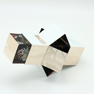 Kreativní design C1S skládací kartonová krabice s potištěným rukávem