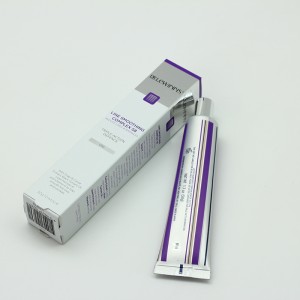 Kosmetiese produkte Verpakking Vou Box Silwer Papier Omgekeerde Uv Coating