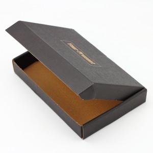 لوگوی سفارشی جعبه پستی موجدار E-Flute چاپ سیاه برای خرید خرده فروش