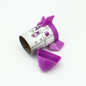 Sekoaelo sa Plastiki le Base Rocket Style Composite Paper Tube Cartoon Cylinder