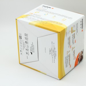 Snap Lock Bottom Corrugated Packaging Box Custom Print pikeun És Bungkusan Portabel