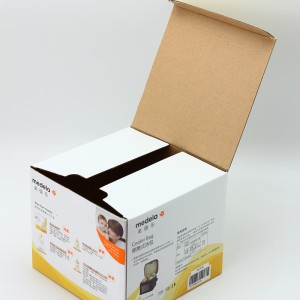 स्नॅप लॉक बॉटम कोरुगेटेड पॅकेजिंग बॉक्स पोर्टेबल आइस पॅकेजिंगसाठी कस्टम प्रिंट
