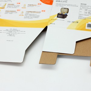 Snap Lock Bottom Corrugated Packaging Box Custom Print pikeun És Bungkusan Portabel