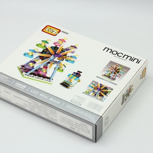Pachet cutie ondulată din carton laminat lucios pentru puzzle