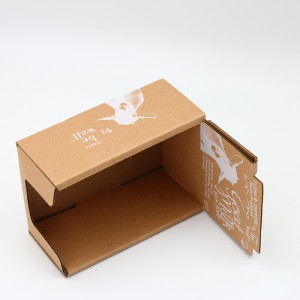 Carton ondulé de flûte de la boîte de présentation de papier d'emballage d'impression faite sur commande pour le savon fait main
