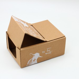Custom Print Kraft Paper Display Box E Flute Corrugated Cardboard para sa Handmade Soap