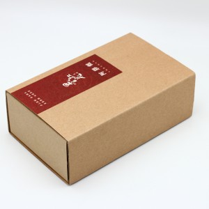 Gewellte Kraftpapier-Schiebebox, zweiteilige Sockenverpackung