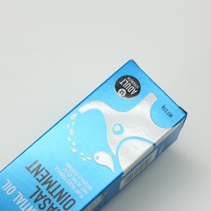 I-Biodegradable Silver Paper Folding Carton Box Ilogo Embossing